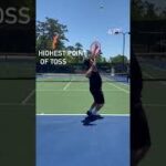 The tennis serve technique – tennis tips: toss and pronation