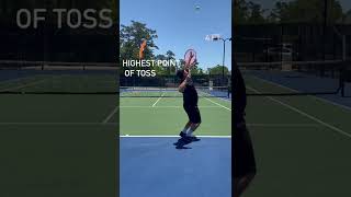 The tennis serve technique – tennis tips: toss and pronation