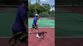 [練習動画]forehand👊足からの力をボールに伝える#tennis #テニス