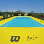 世界初の黄色いテニスコート「ウイルソン×錦織圭 テニスフィーバーコート」が千葉県白子町に完成。