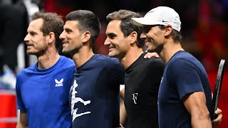 Big 4 Practice || Federer Nadal フェデラー ナダル Djokovic Murray practice at Laver Cup 2022