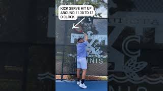How to hit a kick serve in tennis