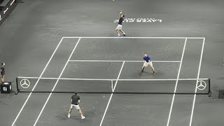 Laver Cup: Federer-Nadal si allenano con Djokovic-Murray a Londra. 66 Slam in un video