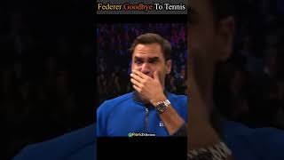 Roger Federer Crying During Tennis Retirement🙁