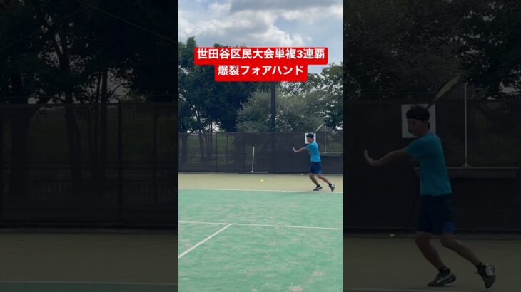 【爆裂フォアハンド】テニス #shorts#tennis#243会長#ASMR