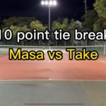 【テニス】#41 10point TB – Masa vs Take フェデラーを目指して