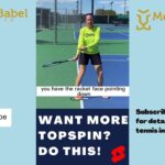 Tennis Forehand: How to create Topspin. Link to full video below #shorts