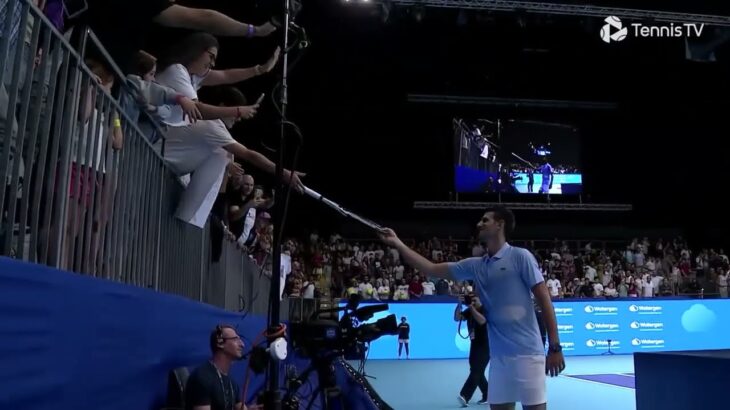 When your dream came true….🤩 Performed by Djokovic ジョコビッチ || Tel Aviv Watergen Open