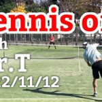 テニスオフ 2022/11/13 シングルス 中級前後 Tennis with Mr.T Men’s Singles Practice Match Tracked by SwingVision