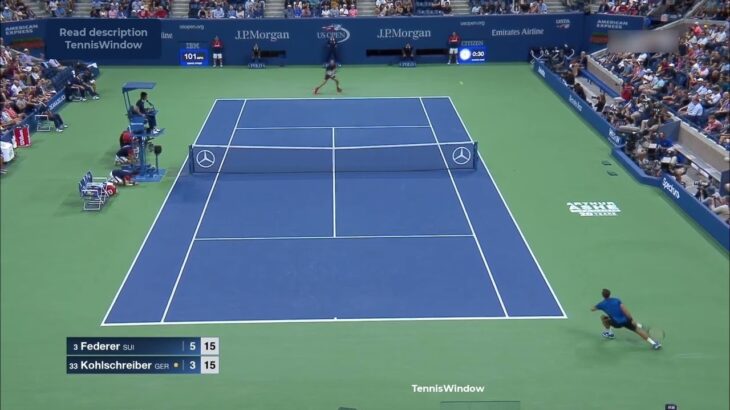 Federer (フェデラー) VS Kohlscriber (コールシュライバー)