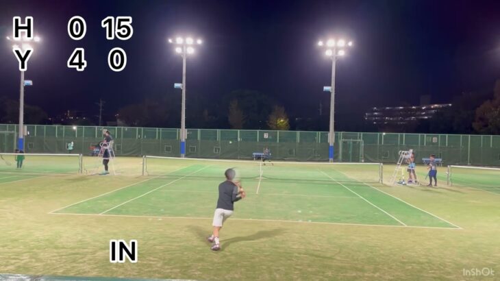【テニス】H vs Y 1セットマッチノーアドバンテージ　#tennis #テニス #1set