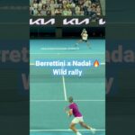 Nadal and Berrettini using every corner of the court! 🔥
