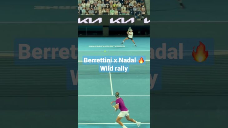 Nadal and Berrettini using every corner of the court! 🔥