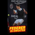 When Roger Federer Played the match wearing a Sweater #shorts #tennisshorts
