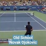 Old school Novak Djokovic ..!! #shorts #tennis #sports