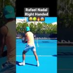 What If Rafael Nadal Is Right Handed? #forehand #shorts #tennis #backhand #nadal #righthanded