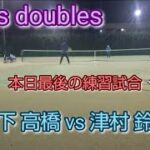 【テニス/tennis】テニスプラザ戸塚で練習/男子ダブルス 最終戦/2022年12月某日