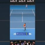 Nadal vs draper . Rafa  advances through first set .AO2023
