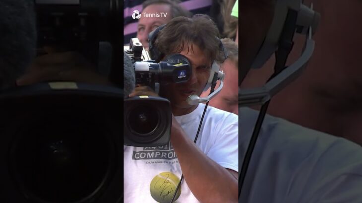 When Rafael Nadal Became A Cameraman! 😂