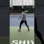 [Court level]forehand and backhand 😀 #tennis #テニス #スポーツ