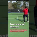 Tennis warm up- forehand and left handed forehand