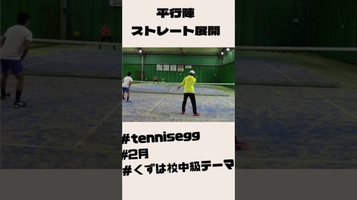 【tennis egg】2月　くずは校中級レッスンテーマ #shorts 【テニス】