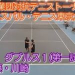 【テニス/tennis】東京実業団対抗テニストーナメント(ビジネスパル・東京大会) QF ダブルス１/2023年3月5日