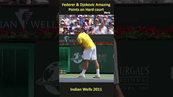 Federer & Djokovic Amazing Points on Hard court フェデラー ジョコビッチ