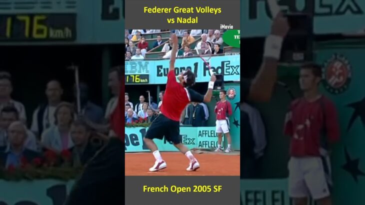 Federer Great Volleys vs Nadal on Clay フェデラー vs ナダル